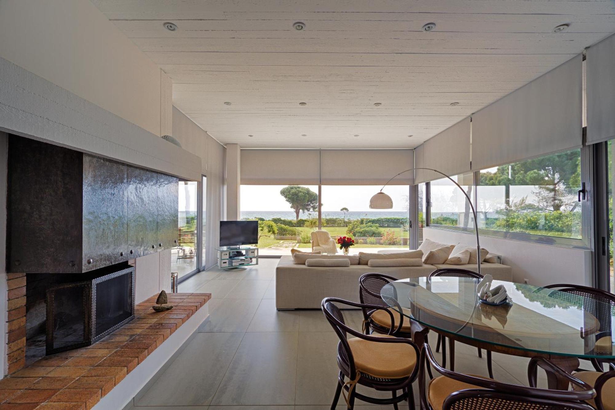Beachfront Villa Hoopoe Schinias, Marathon ภายนอก รูปภาพ